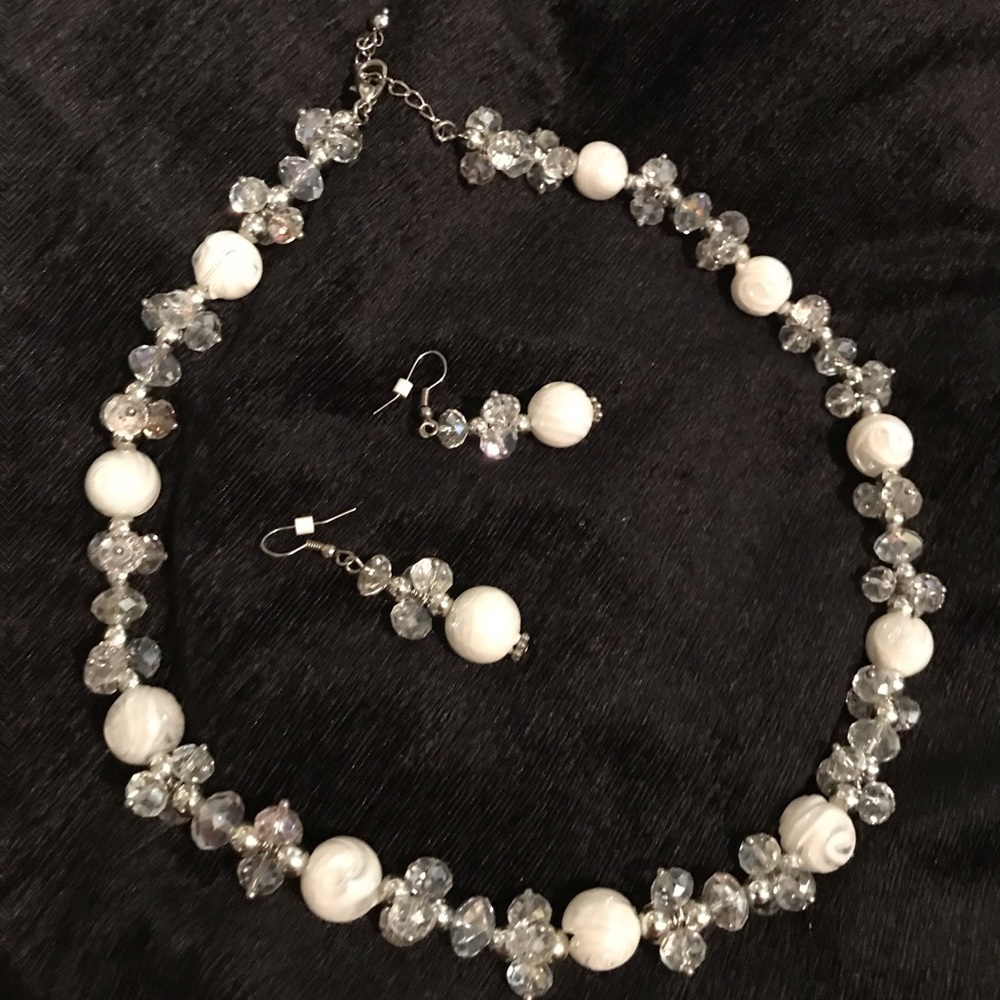 Necklace and earrings